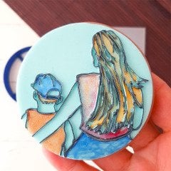 Anne-Oğul - 1 Kabartma Baskı