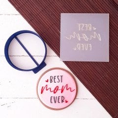 Best Mom Ever Kabartma Baskı