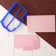 Floral Çerçeve-1 Kabartma Baskı Set