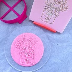 Vazoda Çiçek-2 Kabartma Baskı