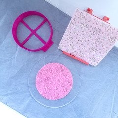 Çiçek Bahçesi Doku Kabartma Baskı