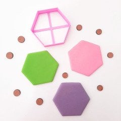 Altıgen Kesici Kurabiye Kalıbı