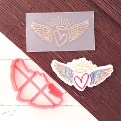 Melek Kanatları Set Kabartma Baskı