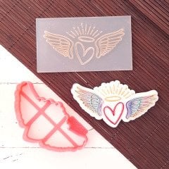 Melek Kanatları Set Kabartma Baskı