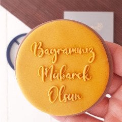 Bayramınız Mübarek Olsun Kabartma Baskı