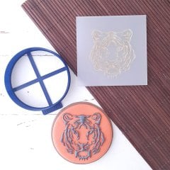 Safari Kaplan Kabartma Baskı