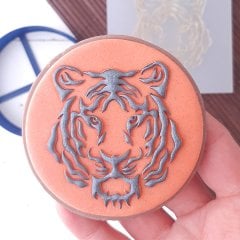 Safari Kaplan Kabartma Baskı