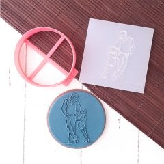 Baba-Kız - 2 Kabartma Baskı