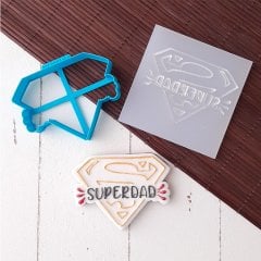 Superdad Kabartma Baskı Set